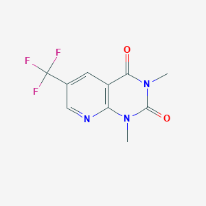 molecular formula C10H8F3N3O2 B2728930 1,3-Dimethyl-6-(trifluoromethyl)pyrido[2,3-d]pyrimidine-2,4-dione CAS No. 2361634-27-5