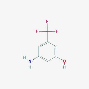 molecular formula C7H6F3NO B2728932 3-氨基-5-(三氟甲基)苯酚 CAS No. 401-86-5