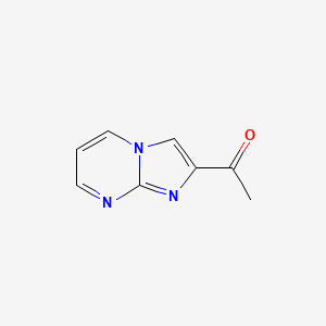 molecular formula C8H7N3O B2728937 1-{咪唑并[1,2-a]嘧啶-2-基}乙酮 CAS No. 1521986-79-7