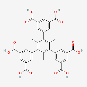 molecular formula C33H24O12 B2728980 5'-(3,5-Dicarboxyphenyl)-2',4',6'-trimethyl-[1,1':3',1''-terphenyl]-3,3'',5,5''-tetracarboxylic acid CAS No. 1374764-27-8