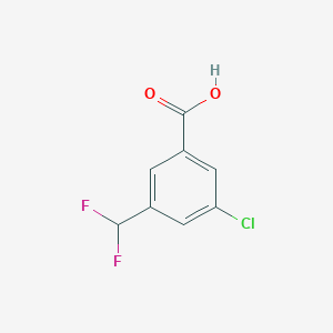 molecular formula C8H5ClF2O2 B2728987 3-Chloro-5-(difluoromethyl)benzoic acid CAS No. 2248404-77-3