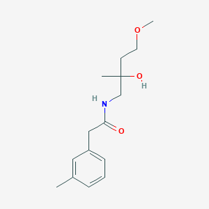 N-(2-Hydroxy-4-methoxy-2-methylbutyl)-2-(3-methylphenyl)acetamide