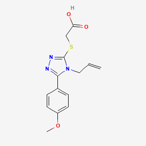 [4-Allyl-5-(4-methoxy-phenyl)-4H-[1,2,4]triazol-3-ylsulfanyl]-acetic acid