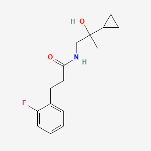 N-(2-cyclopropyl-2-hydroxypropyl)-3-(2-fluorophenyl)propanamide