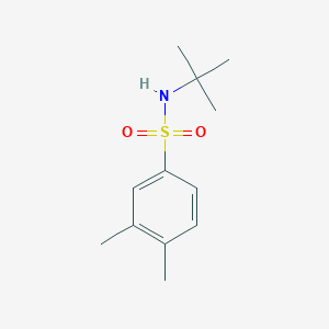 molecular formula C12H19NO2S B272900 N-tert-butyl-3,4-dimethylbenzenesulfonamide 