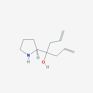 molecular formula C11H19NO B2729012 4-[(2S)-吡咯烷-2-基]庚-1,6-二烯-4-醇 CAS No. 195391-98-1