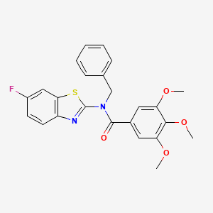 N-benzyl-N-(6-fluorobenzo[d]thiazol-2-yl)-3,4,5-trimethoxybenzamide