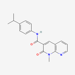 molecular formula C19H19N3O2 B2729015 N-(4-isopropylphenyl)-1-methyl-2-oxo-1,2-dihydro-1,8-naphthyridine-3-carboxamide CAS No. 899740-91-1