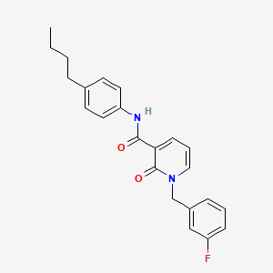 molecular formula C23H23FN2O2 B2729026 N-(4-丁基苯基)-1-(3-氟苄基)-2-氧代-1,2-二氢吡啶-3-羧酰胺 CAS No. 899991-12-9