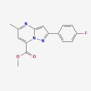 B2729038 Methyl 2-(4-fluorophenyl)-5-methylpyrazolo[1,5-a]pyrimidine-7-carboxylate CAS No. 931998-15-1