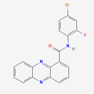 molecular formula C19H11BrFN3O B2729075 N-(4-bromo-2-fluorophenyl)phenazine-1-carboxamide CAS No. 946322-14-1
