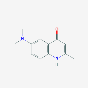 molecular formula C12H14N2O B2729090 6-(Dimethylamino)-2-methylquinolin-4-ol CAS No. 91566-30-2