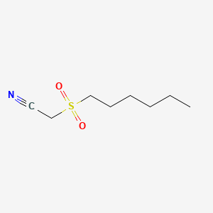 molecular formula C8H16NO2S+ B2729100 n-Hexanesulphonylacetonitrile CAS No. 203310-42-3