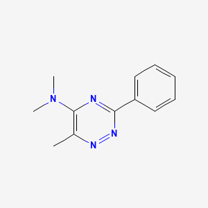 molecular formula C12H14N4 B2729104 N,N,6-trimethyl-3-phenyl-1,2,4-triazin-5-amine CAS No. 339013-26-2