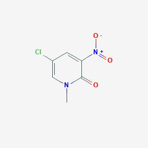 molecular formula C6H5ClN2O3 B2729112 5-Chloro-1-methyl-3-nitropyridin-2-one CAS No. 170661-48-0