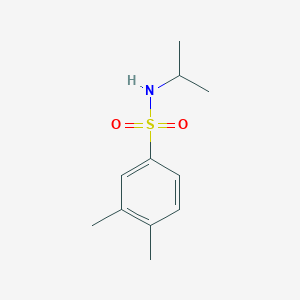 molecular formula C11H17NO2S B272912 N-isopropyl-3,4-dimethylbenzenesulfonamide 