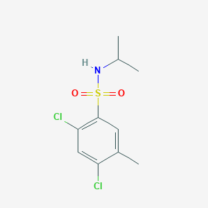 molecular formula C10H13Cl2NO2S B272913 2,4-dichloro-N-isopropyl-5-methylbenzenesulfonamide 