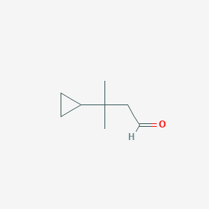 molecular formula C8H14O B2729157 3-环丙基-3-甲基丁醛 CAS No. 1219087-96-3