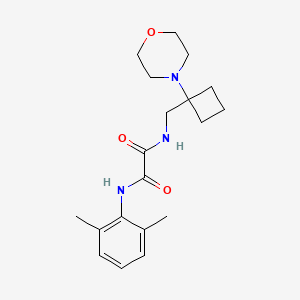 molecular formula C19H27N3O3 B2729164 N'-(2,6-Dimethylphenyl)-N-[(1-morpholin-4-ylcyclobutyl)methyl]oxamide CAS No. 2380179-91-7