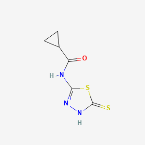N-(5-mercapto-1,3,4-thiadiazol-2-yl)cyclopropanecarboxamide