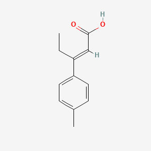 molecular formula C12H14O2 B2729195 (E)-3-(4-Methylphenyl)-2-pentenoic acid CAS No. 174660-81-2
