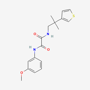 molecular formula C17H20N2O3S B2729196 N1-(3-methoxyphenyl)-N2-(2-methyl-2-(thiophen-3-yl)propyl)oxalamide CAS No. 2320685-78-5