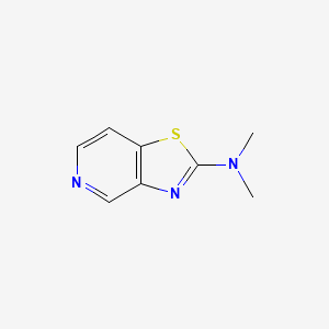 molecular formula C8H9N3S B2729204 Thiazolo[4,5-c]pyridin-2-amine, N,N-dimethyl- CAS No. 97249-51-9