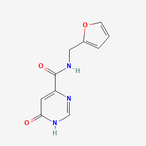 molecular formula C10H9N3O3 B2729212 N-(furan-2-ylmethyl)-6-hydroxypyrimidine-4-carboxamide CAS No. 2034441-58-0