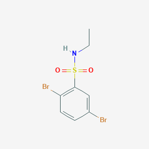 molecular formula C8H9Br2NO2S B272922 2,5-dibromo-N-ethylbenzenesulfonamide 
