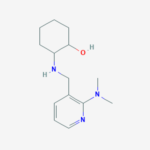 molecular formula C14H23N3O B2729222 2-(((2-(Dimethylamino)pyridin-3-yl)methyl)amino)cyclohexan-1-ol CAS No. 2196218-39-8