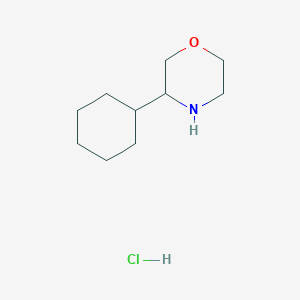 molecular formula C10H20ClNO B2729231 3-Cyclohexylmorpholine;hydrochloride CAS No. 2460756-13-0
