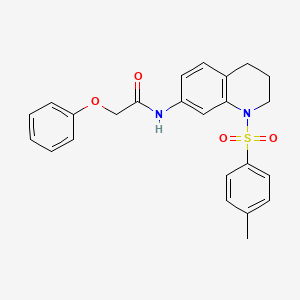 molecular formula C24H24N2O4S B2729233 2-phenoxy-N-(1-tosyl-1,2,3,4-tetrahydroquinolin-7-yl)acetamide CAS No. 898447-62-6