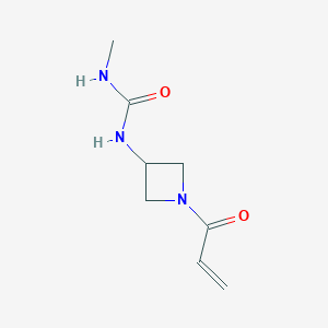 molecular formula C8H13N3O2 B2729247 1-Methyl-3-(1-prop-2-enoylazetidin-3-yl)urea CAS No. 2308270-62-2