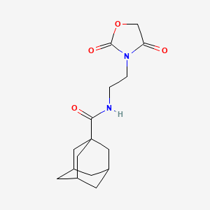 molecular formula C16H22N2O4 B2729266 (3r,5r,7r)-N-(2-(2,4-dioxooxazolidin-3-yl)ethyl)adamantane-1-carboxamide CAS No. 2034314-01-5