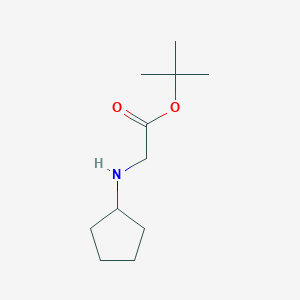 molecular formula C11H21NO2 B2729339 叔丁基 2-(环戊基氨基)乙酸酯 CAS No. 78773-69-0