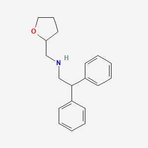 molecular formula C19H23NO B2729397 (2,2-Diphenyl-ethyl)-(tetrahydro-furan-2-ylmethyl)-amine CAS No. 356536-79-3