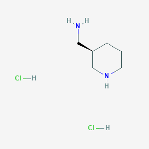 molecular formula C6H16Cl2N2 B2729398 [(3R)-piperidin-3-yl]methanamine dihydrochloride CAS No. 2059913-68-5