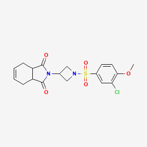 2-(1-((3-chloro-4-methoxyphenyl)sulfonyl)azetidin-3-yl)-3a,4,7,7a-tetrahydro-1H-isoindole-1,3(2H)-dione