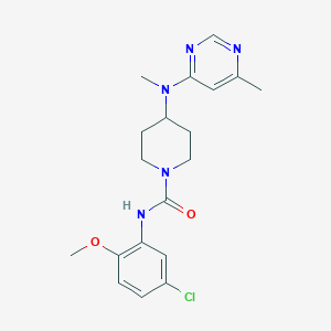 N-(5-Chloro-2-methoxyphenyl)-4-[methyl-(6-methylpyrimidin-4-yl)amino]piperidine-1-carboxamide