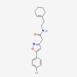 2-(5-(4-chlorophenyl)isoxazol-3-yl)-N-(2-(cyclohex-1-en-1-yl)ethyl)acetamide