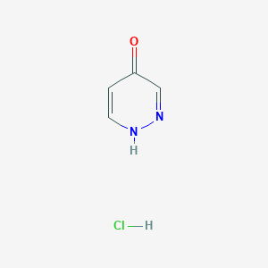 molecular formula C4H5ClN2O B2729416 Pyridazin-4(1H)-one hydrochloride CAS No. 116008-72-1; 20733-10-2