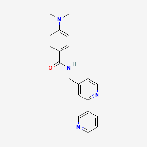 molecular formula C20H20N4O B2729434 N-([2,3'-bipyridin]-4-ylmethyl)-4-(dimethylamino)benzamide CAS No. 1904375-30-9
