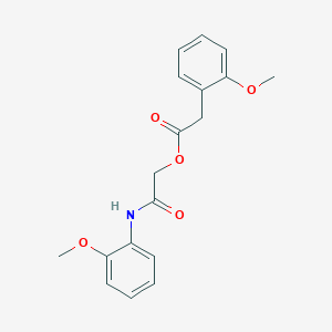 molecular formula C18H19NO5 B2729441 [2-(2-Methoxyanilino)-2-oxoethyl] 2-(2-methoxyphenyl)acetate CAS No. 1794914-64-9