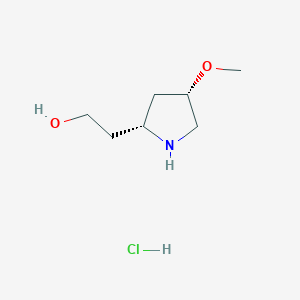 2-[(2R,4S)-4-Methoxypyrrolidin-2-yl]ethanol;hydrochloride