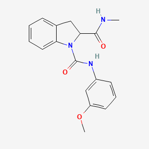 molecular formula C18H19N3O3 B2729446 N1-(3-甲氧基苯基)-N2-甲基吲哚-1,2-二甲酰胺 CAS No. 1101206-08-9