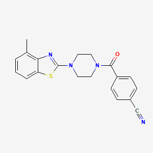 4-(4-(4-Methylbenzo[d]thiazol-2-yl)piperazine-1-carbonyl)benzonitrile