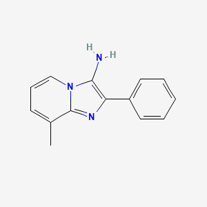molecular formula C14H13N3 B2729463 8-甲基-2-苯基咪唑并[1,2-a]吡啶-3-胺 CAS No. 850020-93-8