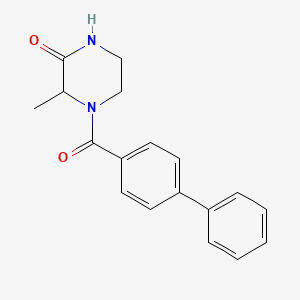 4-([1,1'-Biphenyl]-4-carbonyl)-3-methylpiperazin-2-one