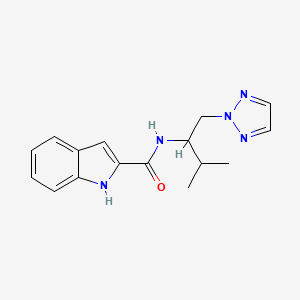 molecular formula C16H19N5O B2729518 N-(3-methyl-1-(2H-1,2,3-triazol-2-yl)butan-2-yl)-1H-indole-2-carboxamide CAS No. 2034246-14-3