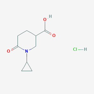 1-Cyclopropyl-6-oxopiperidine-3-carboxylic acid;hydrochloride